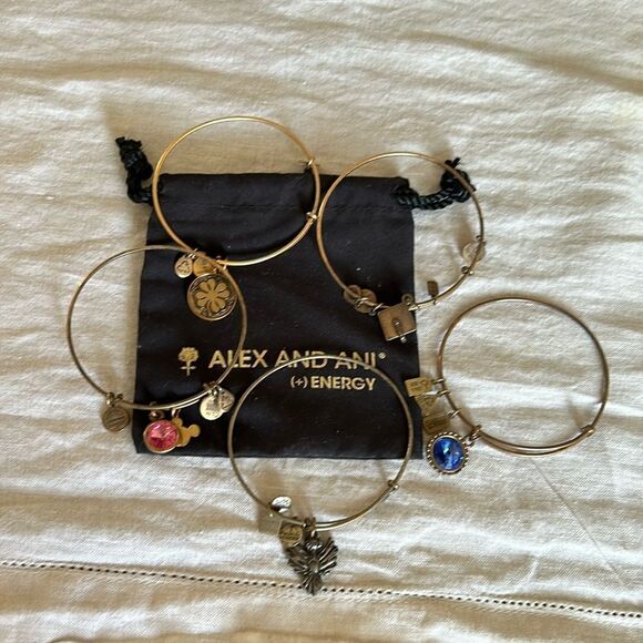 Alex an Ani bundle 5 braceletes with dust bag - Picture 1 of 6